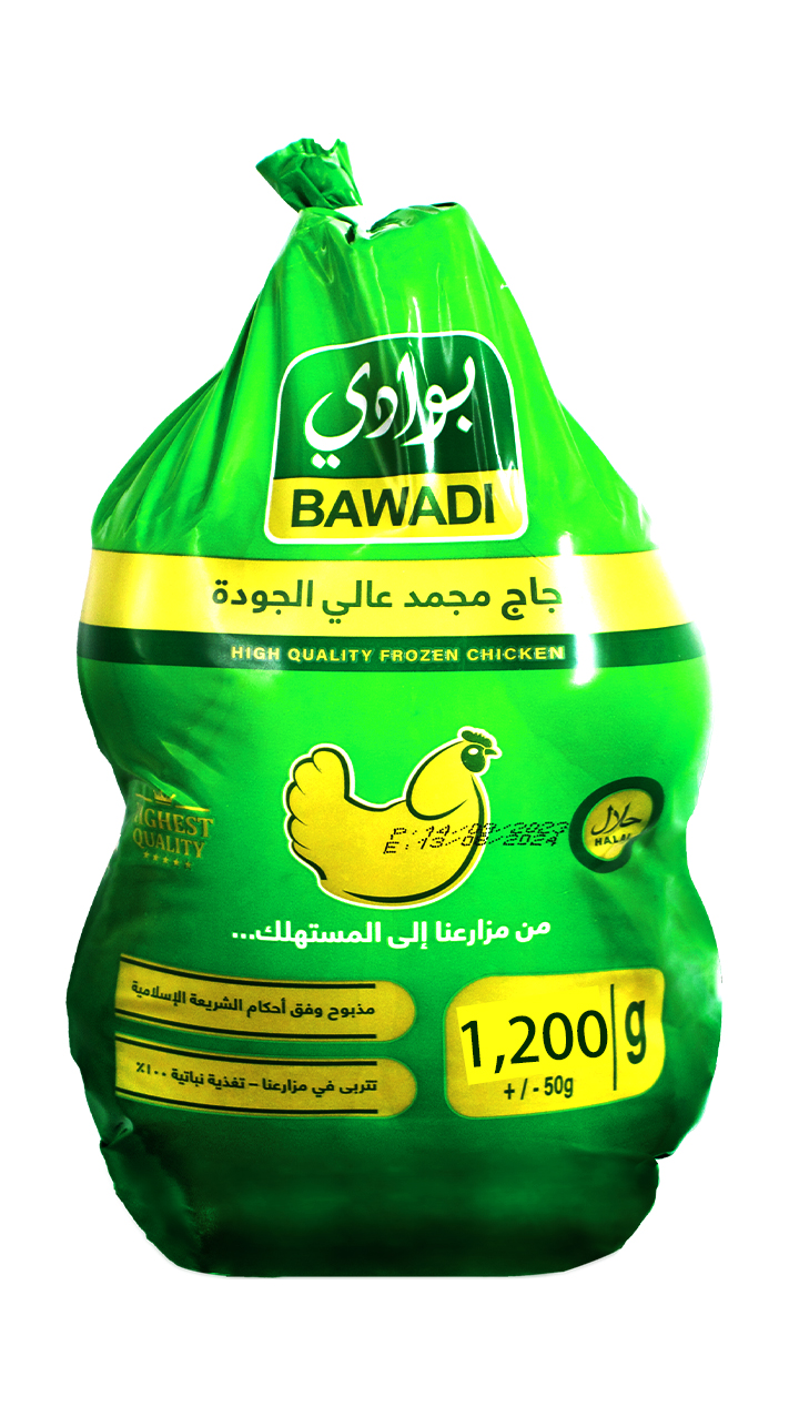دجاج كامل وزن 1,200 غرام