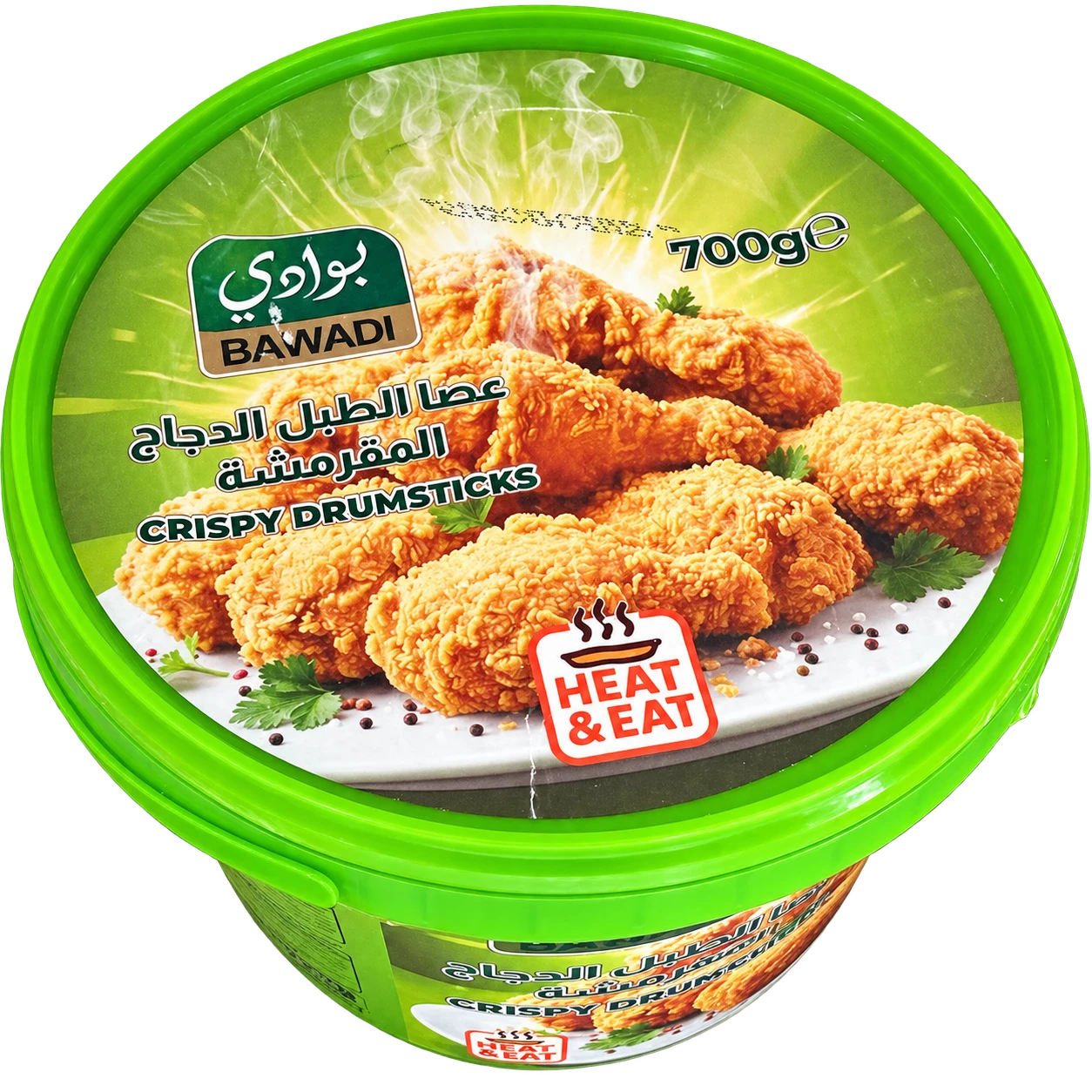 عصا الطبل دجاج مقرمش بارد علبه وزن 700 غم
